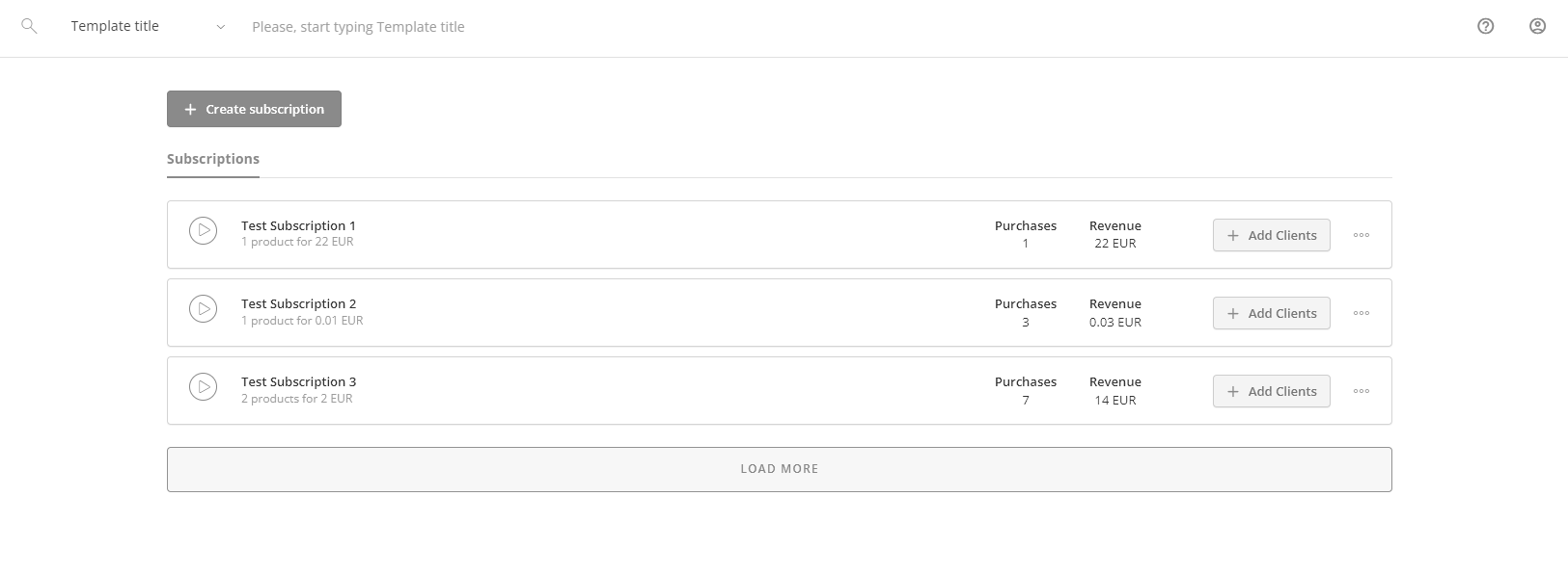Gateway usage screenshot